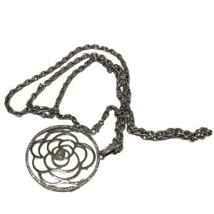 K18 ダイヤ付きネックレス